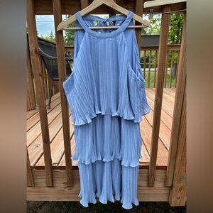 Periwinkle Tiered Sleeveless Dress